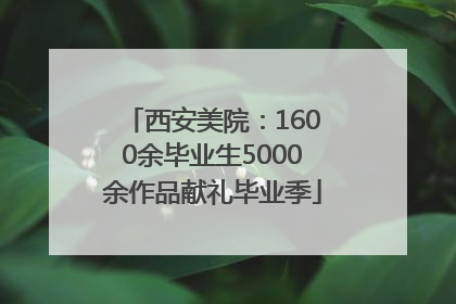 西安美院：1600余毕业生5000余作品献礼毕业季