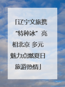 辽宁文旅携“特种冰”亮相北京 多元魅力点燃夏日旅游热情
