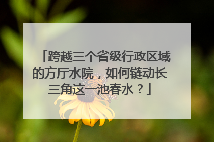 跨越三个省级行政区域的方厅水院，如何链动长三角这一池春水？