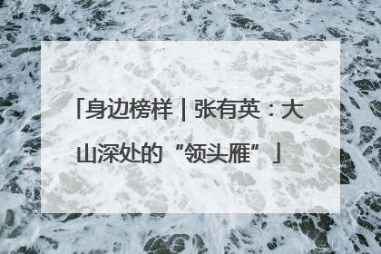 身边榜样｜张有英：大山深处的“领头雁”