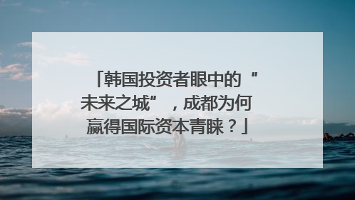 韩国投资者眼中的“未来之城”，成都为何赢得国际资本青睐？