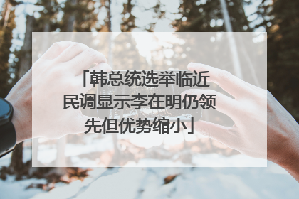 韩总统选举临近 民调显示李在明仍领先但优势缩小