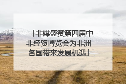 非媒盛赞第四届中非经贸博览会为非洲各国带来发展机遇