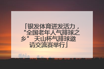 银发体育迸发活力，“全国老年人气排球之乡” 天山杯气排球邀请交流赛举行
