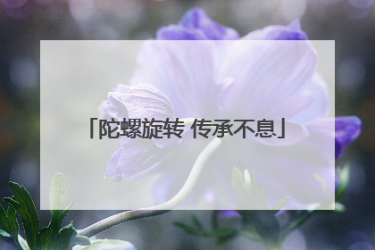 陀螺旋转 传承不息