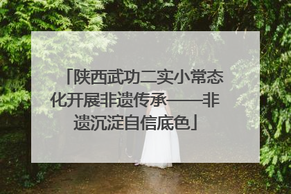 陕西武功二实小常态化开展非遗传承——非遗沉淀自信底色