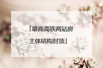 雄商高铁两站房主体结构封顶
