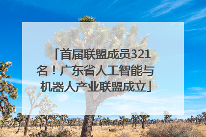首届联盟成员321名！广东省人工智能与机器人产业联盟成立