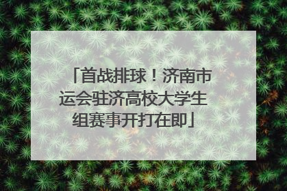 首战排球！济南市运会驻济高校大学生组赛事开打在即
