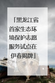 黑龙江省首家生态环境保护志愿服务试点在伊春揭牌