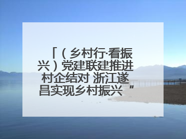 （乡村行·看振兴）党建联建推进村企结对 浙江遂昌实现乡村振兴“加速度”