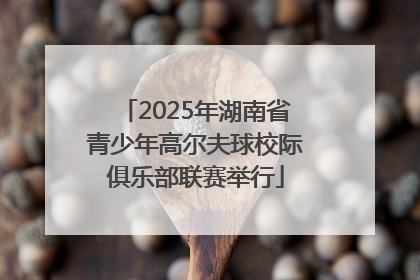 2025年湖南省青少年高尔夫球校际俱乐部联赛举行