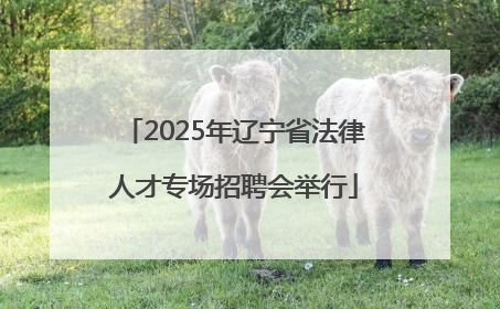 2025年辽宁省法律人才专场招聘会举行