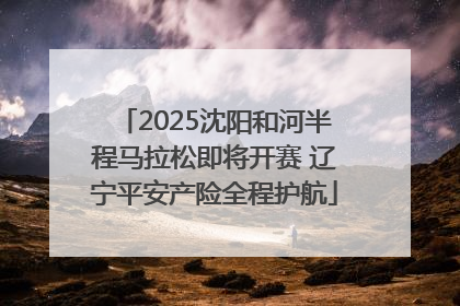 2025沈阳和河半程马拉松即将开赛 辽宁平安产险全程护航