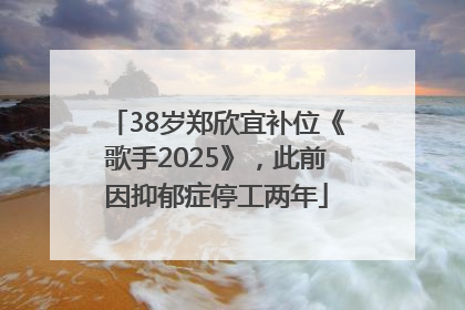 38岁郑欣宜补位《歌手2025》，此前因抑郁症停工两年