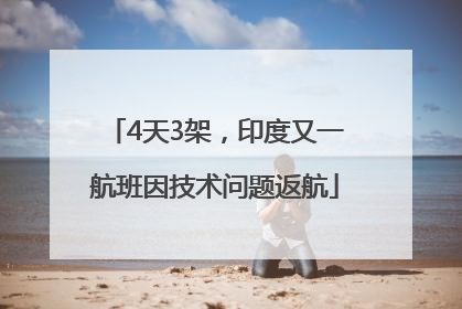 4天3架，印度又一航班因技术问题返航