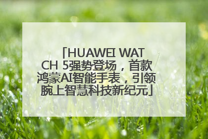 HUAWEI WATCH 5强势登场，首款鸿蒙AI智能手表，引领腕上智慧科技新纪元