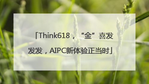 Think618，“金”喜发发发，AIPC新体验正当时
